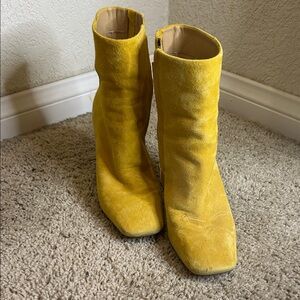 Sam Edelman Vibrant Yellow Ankle Boots